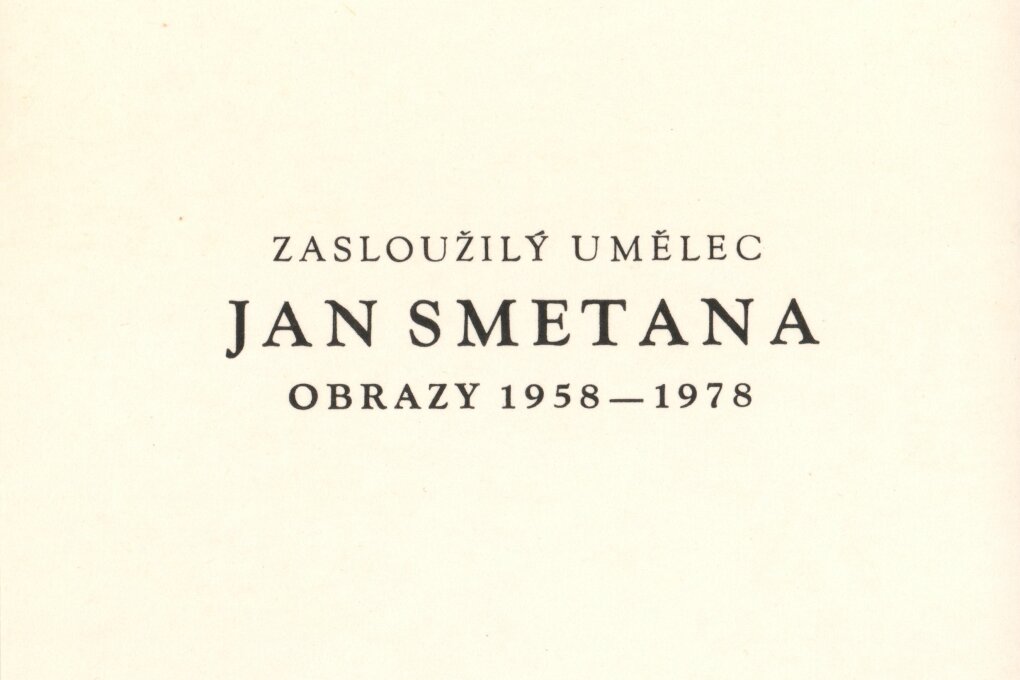 Jan Smetana. Obrazy z let 1958–1978